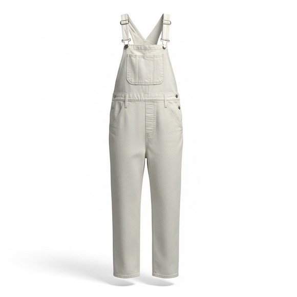 Madewell Women's White 100% Cotton Overalls Size L - Picture 2 of 11